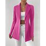 Solid Color Single-Breasted Blazer,S