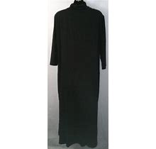 J. Jill Wearever Collection Solid Black Cowl Jersey Dress Xl Petite