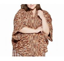 Universal Thread Women's Dolman Ruana Wrap Jacket, Brown, One Size