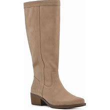White Mountain Altitude Wide Calf Boot | Women's | Beachwood Suede | Size 8 | Boots