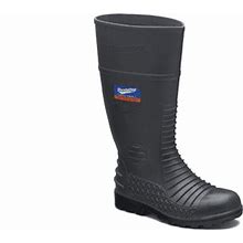 Steel Toe Gumboots-Waterproof, Metarsal Guard, Puncture Resistant Midsole, Grey, AU Size 9, US Size 10
