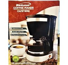 Brentwood Appliances TS-215BK 12-Cup 800W Black Drip Coffee Maker New In Box