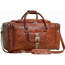 American West Fancy Zip Leather Rodeo Bag