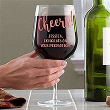 Cheers! Personalized Whole Bottle Oversized Wine Glass
