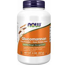 NOW Glucomannan (Amorphophallus Konjac) Pure Powder Supports Regularity 8Oz NEW!
