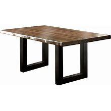 Furniture Of America Lake Shasta Solid Wood Rectangular Dining Table - Brown