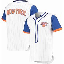 New York Knicks Starter Scout Baseball Fashion Jersey 8211 White NBA