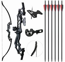 Archery 53" Takedown Recurve Bow And Arrows Set For Beginner Practice Right Hand Bow 20/30/40/55Lbs 30Lbs / Red