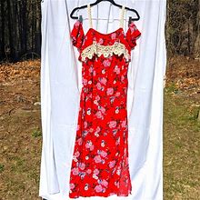 Maxi Dress | Color: Red | Size: Xl