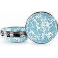 Golden Rabbit Sea Glass Pasta Bowl - Dining Bowls In Blue/Gray/White | Size 1.0 H X 4.25 W X 4.25 D In | P002128006 | Perigold