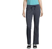 Hanes Women's French Terry Open Bottom Pant | Blue | Womens Small | Pants Sweatpants