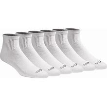 Dickies Men's Dri-Tech Moisture Control Quarter Socks (6, 12, 18 Pairs)
