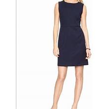 Gap Dresses | Gap Womens Navy Blue Sheath Dress Solid Color Classy Sleeveless / Pockets 6P | Color: Blue | Size: 6P