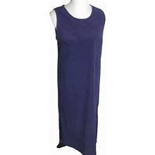 Karen Scott Dresses | Karen Scott Womens Dress Small Midi Sleeveless Side Slits Round Neck Purple | Color: Purple | Size: S