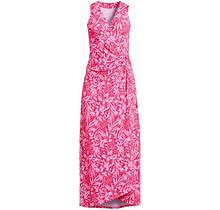 Women's Petite Sleeveless Tulip Hem Maxi Dress - Lands' End - Pink - M