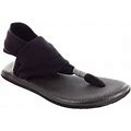 Sanuk Yoga Mat Sling Sandals All Black - 8