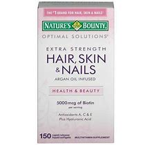 Nature's Bounty Optimal Solutions Hair Skin & Nails Extra Strength 150 Count
