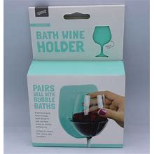 Silicone Wine Glass Holder For Bathtub - - Green
