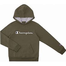 Champion Kids Clothes Sweatshirts Youth Heritage Fleece Pull On Hoody Sweatshirt With Hood (Medium, Cargo Olive)