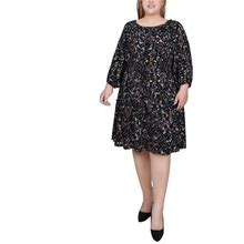 Ny Collection Plus Size Long Sleeve Dress - Wild Flowers