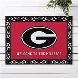 NCAA Georgia Bulldogs Personalized Doormat - 18X27
