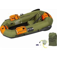 Sea Eagle Packfish 7 Inflatable Boat Pro Fishing Package Green Orange New PF7K_P