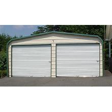Metal Garages - Free Set Up & Delivery - 20x30 ft. Regular Roof Ft. | Modular Prefabriacted Metal Garage Buildings | Alan's Factory Outlet