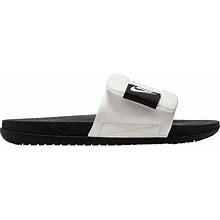 Nike Men's Offcourt Adjustable Slides, Size 9, Summit White/Black