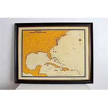 1967 Hurricane Tracking Chart Magnetic Board For Weather Forecasting By Merit
