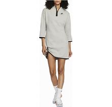 Nike Sportswear Tech Fleece Essential Dress Womens-Large Heather Grey/Black
