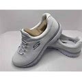 Skechers Women's Gratis-Strolling Sneaker, White/Silver, Wide Fit, 8.5