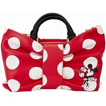 Loungefly X Minnie Mouse Rocks The Dots Classic Bow Figural Crossbody Bag