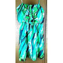 Byer Spaghetti Strap Colorful Dress $58 Lined Adjustable Straps Med