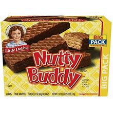 Little Debbie Nutty Buddy Wafer Bars, 24 Ct, 25.2 Oz