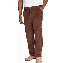 Men's Big & Tall Knockarounds® Full-Elastic Waist Pants In Twill Or Denim By Kingsize In Dark Wheat Corduroy (Size 7XL 38)