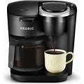 K-Duo Essentials Single Serve K-Cup Pod & Carafe Coffee Maker, Black
