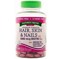 Nature's Truth Superior Strength Hair, Skin & Nails Plus Biotin Softgels (Pack Of 24)