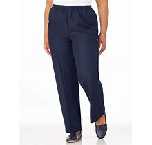 Blair Women's Alfred Dunner® Classic Pull-On Pants - Blue - 18P - Petite
