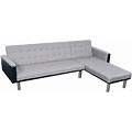 Vidaxl Sofa Bed Convertible Sleeper Sectional Sofa Bed L Shaped Couch Fabric