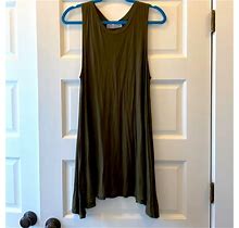 Stella Laguna Beach Dresses | Forest Green Rayon Tank Dress | Color: Green | Size: S