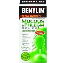 Benylin Extra Strength Mucus & Phlegm Plus Cough Control Syrup, 250 Ml