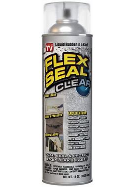 14 Ounce Flex Seal Clear Aerosol Liquid Rubber Sealant Coating Spray Paint