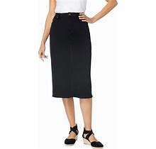 Woman Within Women's Plus Size Stretch Jean Skirt