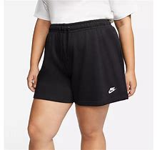 Nike Sportswear Women' Black Club Fleece Midrise Shorts (Cu8600-010)