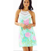 Lilly Pulitzer Dresses | Euc Lilly Pulitzer Pearl Shift Dress | Color: Blue/Pink | Size: 8