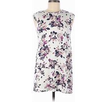 One Clothing Casual Dress - Shift: Ivory Floral Dresses - Women's Size Medium