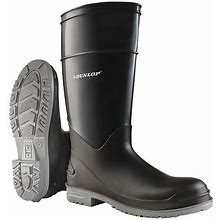 Dunlop 8968200 Rubber Boot, Men's, 10, Knee, Black, Pr