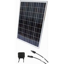 Solartech Power Solar Panel: Polycrystalline, 85 W Nominal Output Power, 36 Cells, 17.9V DC, 3 ft Cable Lg Model: SPM085P-TS-N