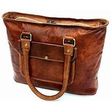 Vintage Leather Casual Purse Travel Handbag Shoulder Top Handle Women