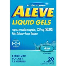 Pain Reliever/Fever Reducer, 220 Mg, Liquid Gels, Capsules